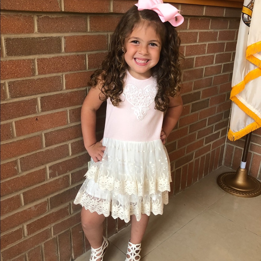 Beautiful Pippa & Julie Pink Dress Toddler5